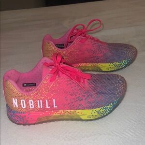 NOBULL Neon Pink Glitch Trainers
